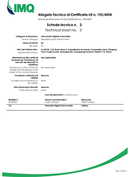 無線電子體溫計醫療器械MDR證書